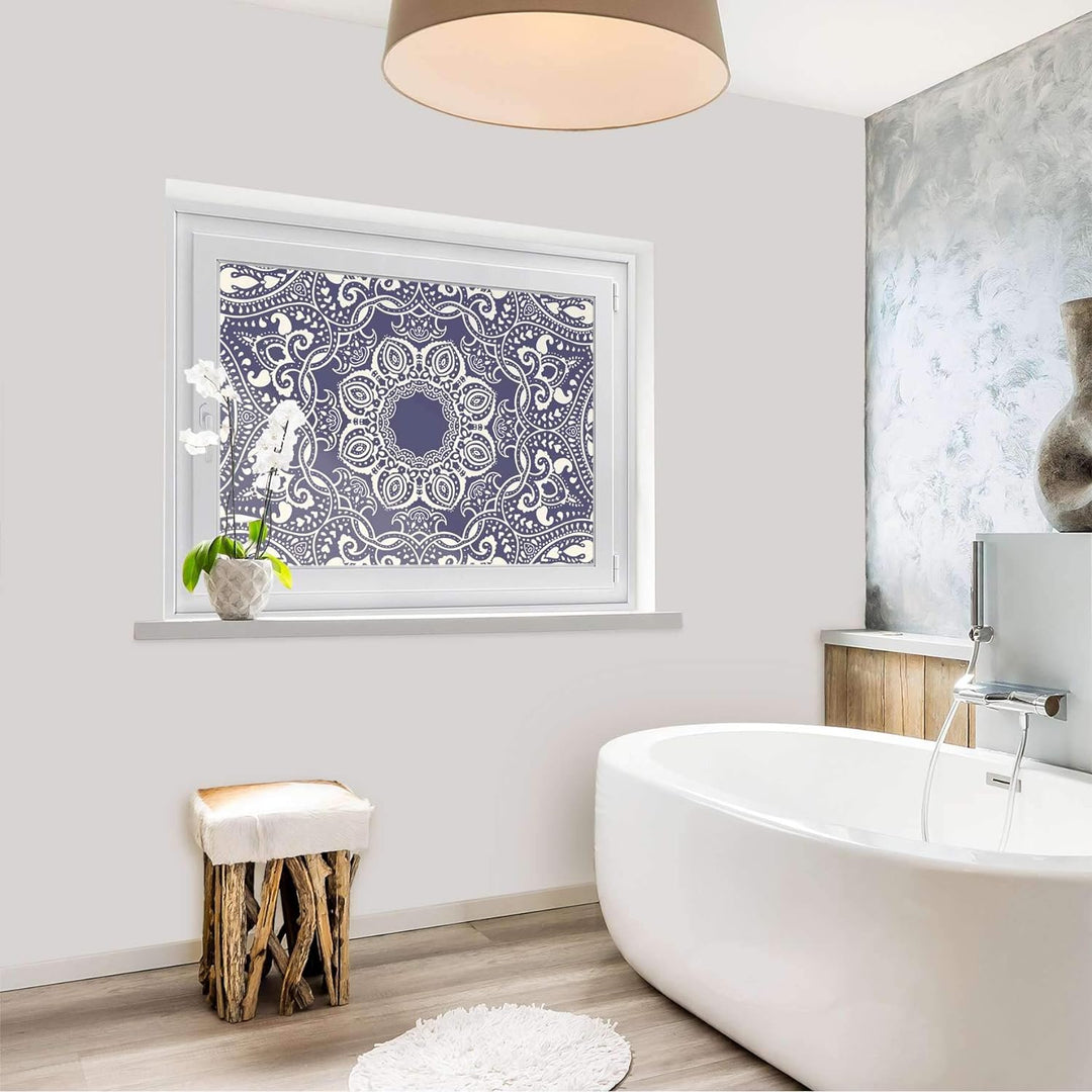 Fensterfolie Sichtschutz I Hochwertige Klebefolie für Fenster - Sticker I Deko Folie für Küche, Bad,