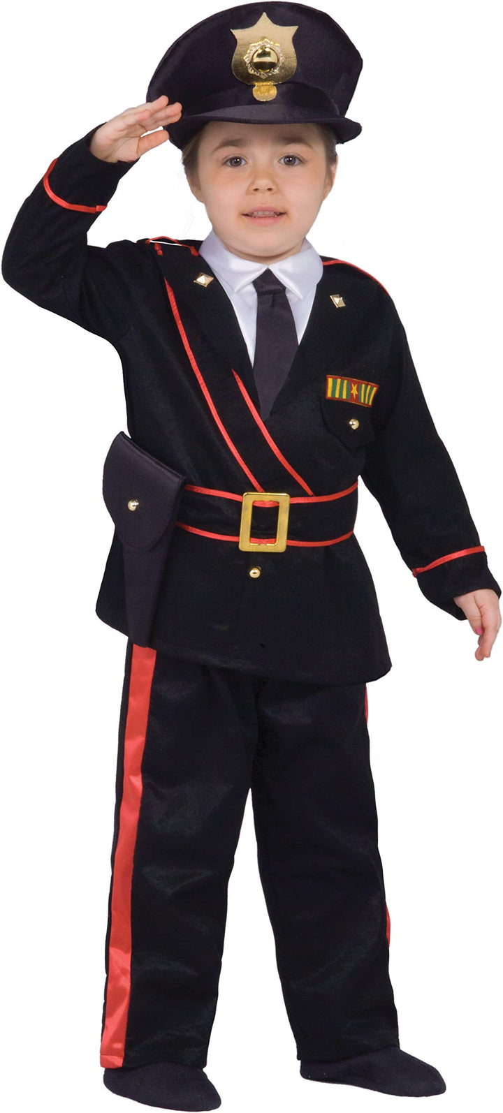 Ciao Kinder und Jugendliche Maresciallo Carabiniere Kostüm Kinder (Grösse 3-4 Jahre) kost m, Nero, S