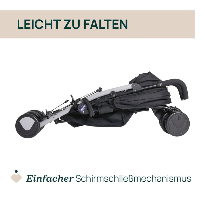 Chicco Echo Light Kinderwagen, Buggy von 0 Monaten bis 22 kg, verstellbare Rückenlehne, geräumiger S