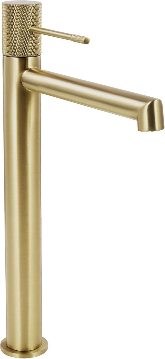 SCHÖNER WOHNEN-Kollektion Waschtischarmatur KADIA L, Mattgold, Wasserhahn geeignet für Aufsatzwaschb