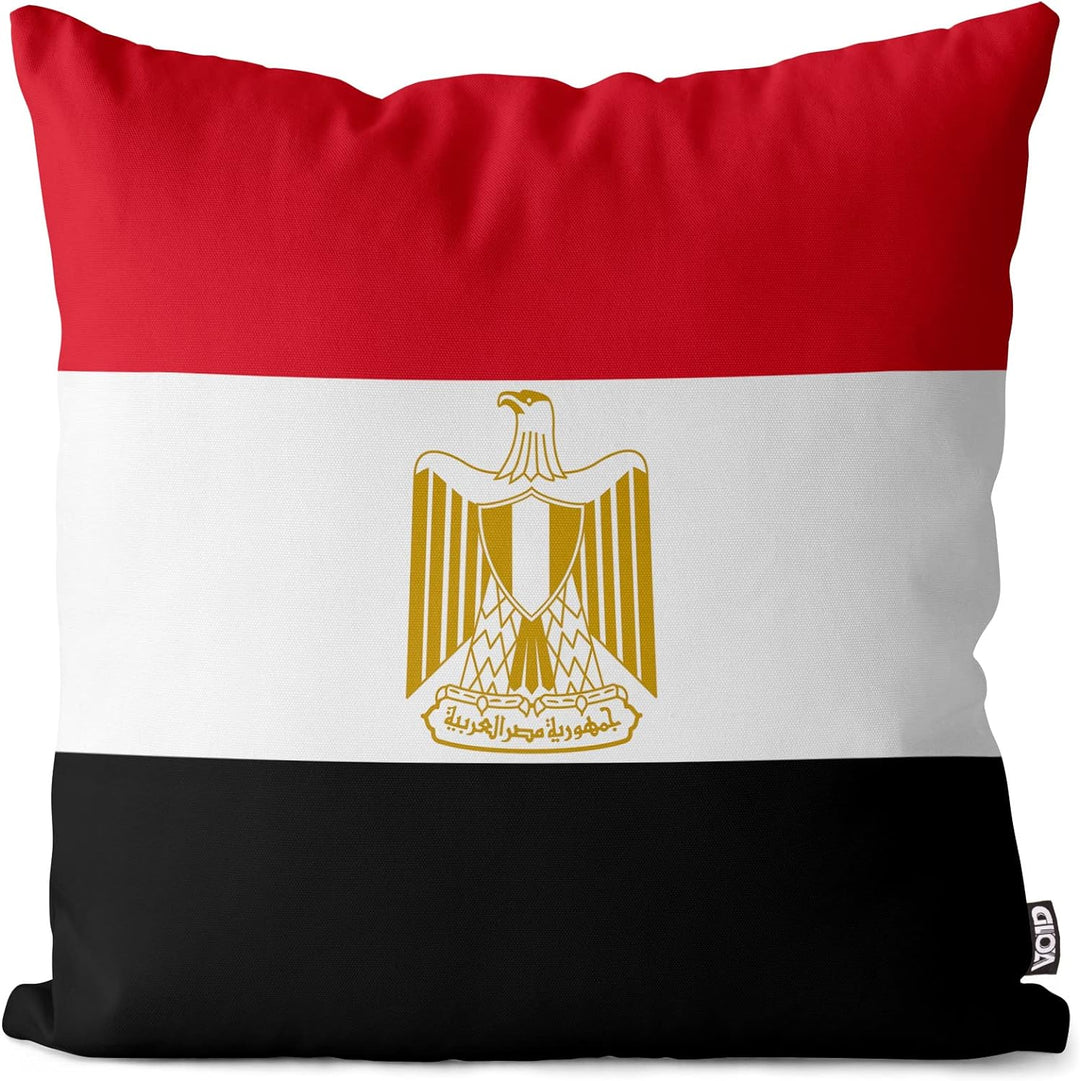 VOID Ägypten Egypt Polyester Kissenbezug Flagge Fahne Fan-Kissen Kissenhülle Outdoor Indoor Bunt, Ki