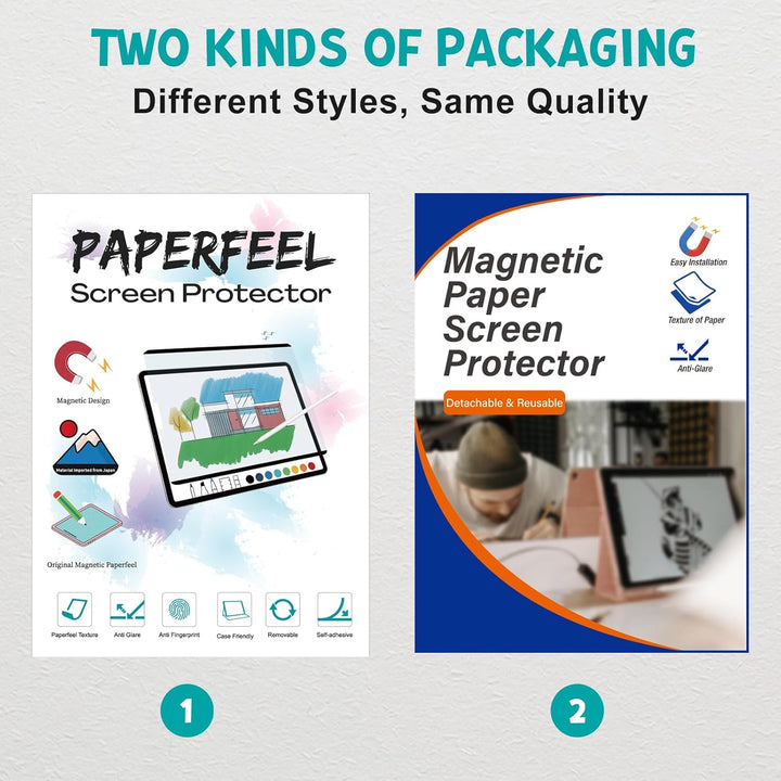 PAPERFEEL Magnetischer Folie für iPad Air 13 2024 M2 Schutzfolie, Matt Papier Magnetisch Folie zum S