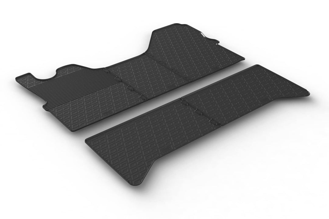 GLEDRING 0919 Satz Gummimatten passend für Iveco Daily HD Double Cab 2014-(G Profil 5-teilig), Schwa
