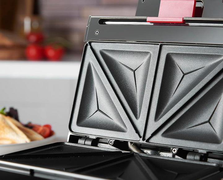 Russell Hobbs Sandwichmaker [langlebige antihaftbeschichtete Platten] Sandwichtoaster Easy Clean (sc