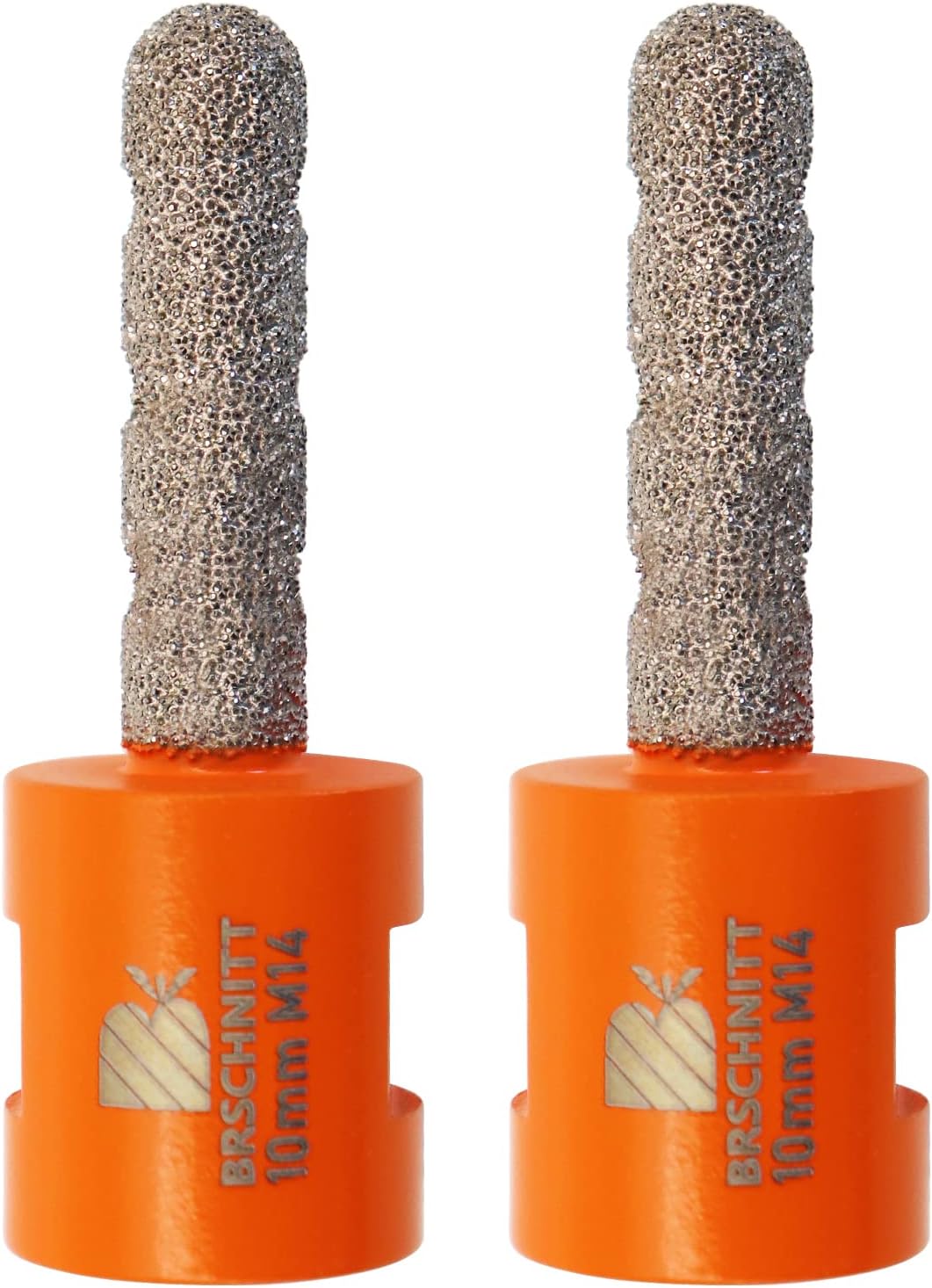 Diamant Fingerfräser 10mm - 2 Stück BRSCHNITT Diamantfräser Vergrösserung Vorhandener Löcher in Porz
