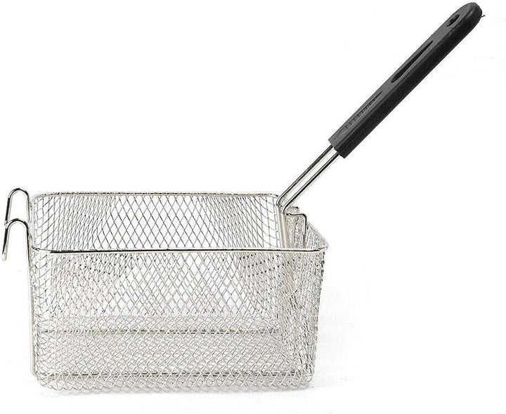 Edelstahl Fritteuse, Fritteuse Fritöse, 2.5 Liter 2.5KW, mit Temperaturkontrolle, 60-200℃, inkl. Kor