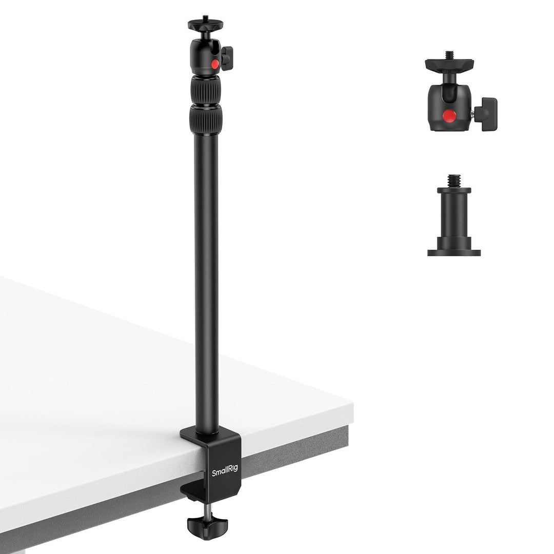 SMALLRIG Kamera-Schreibtischhalterung, C-Ständer, 38,1 cm - 88,9 cm, Verstellbarer Schreibtisch-Stat