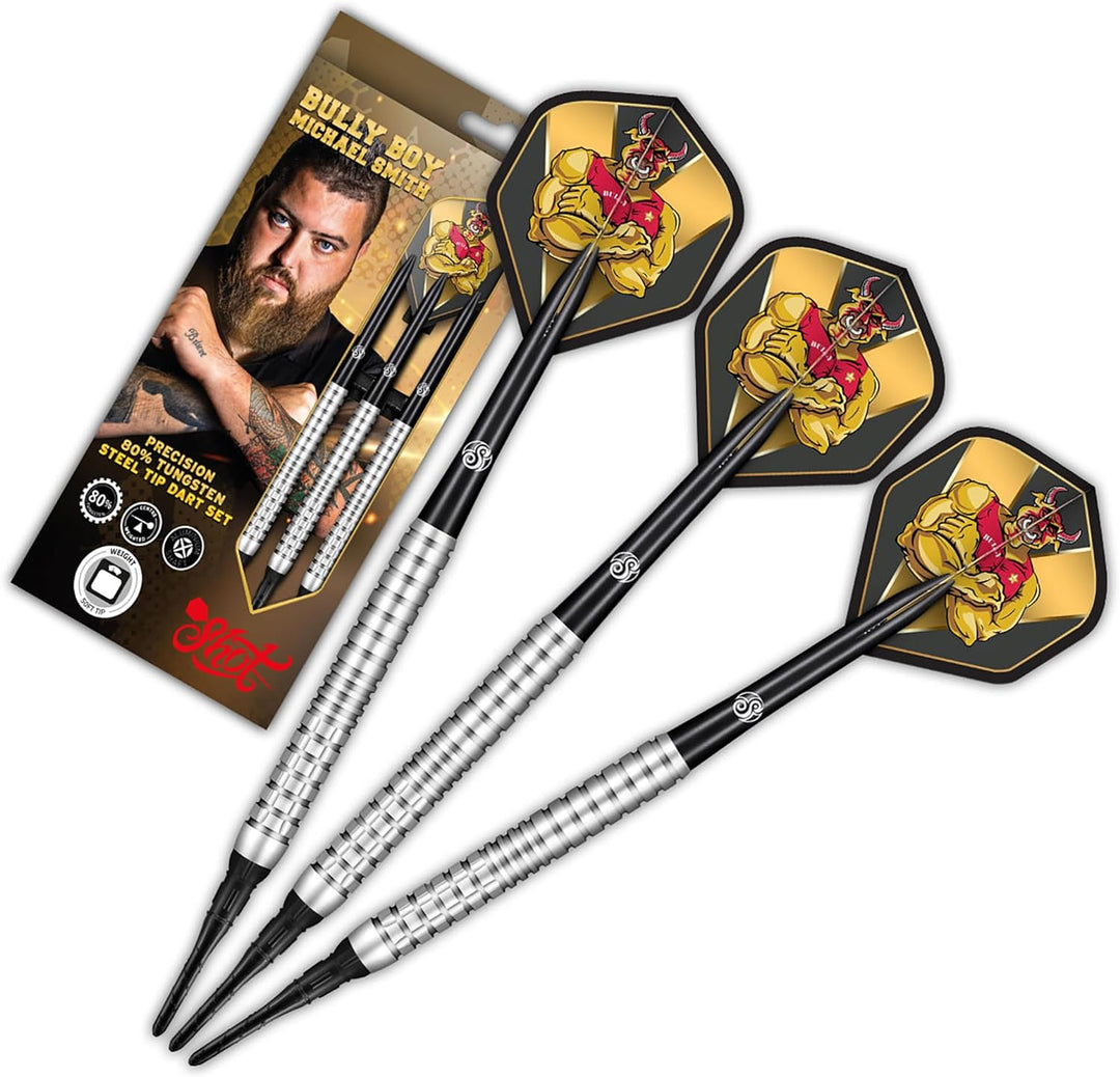 Shot Soft Darts Michael Smith Bully Boy Precision 80% Tungsten Softtip Darts Softdart Hochwertige Tu