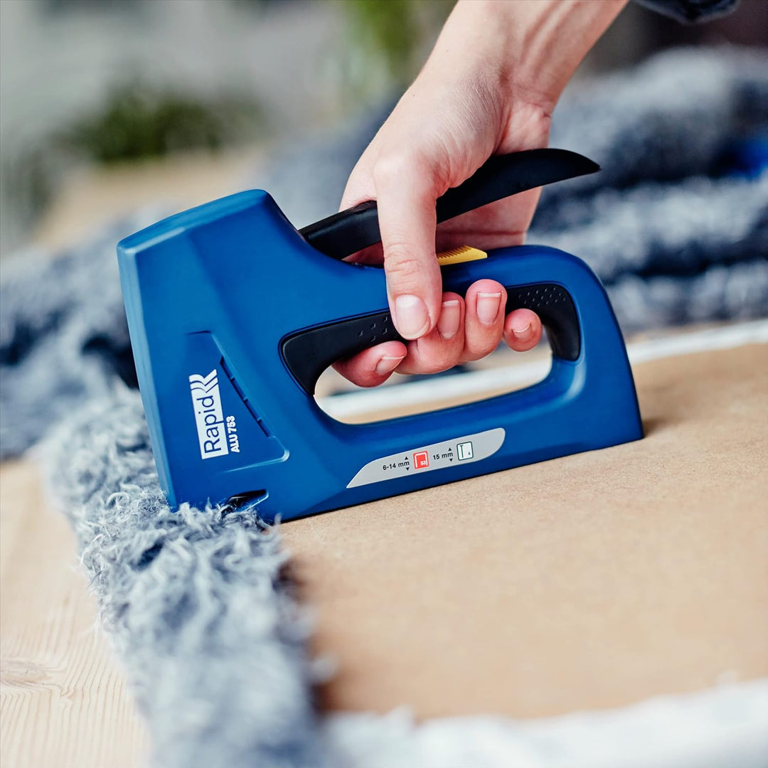 Rapid Handtacker ALU753, Tacker für Holz und Stoffe, Robust, Aluminium, für Klammern Typ 53, 6-14mm