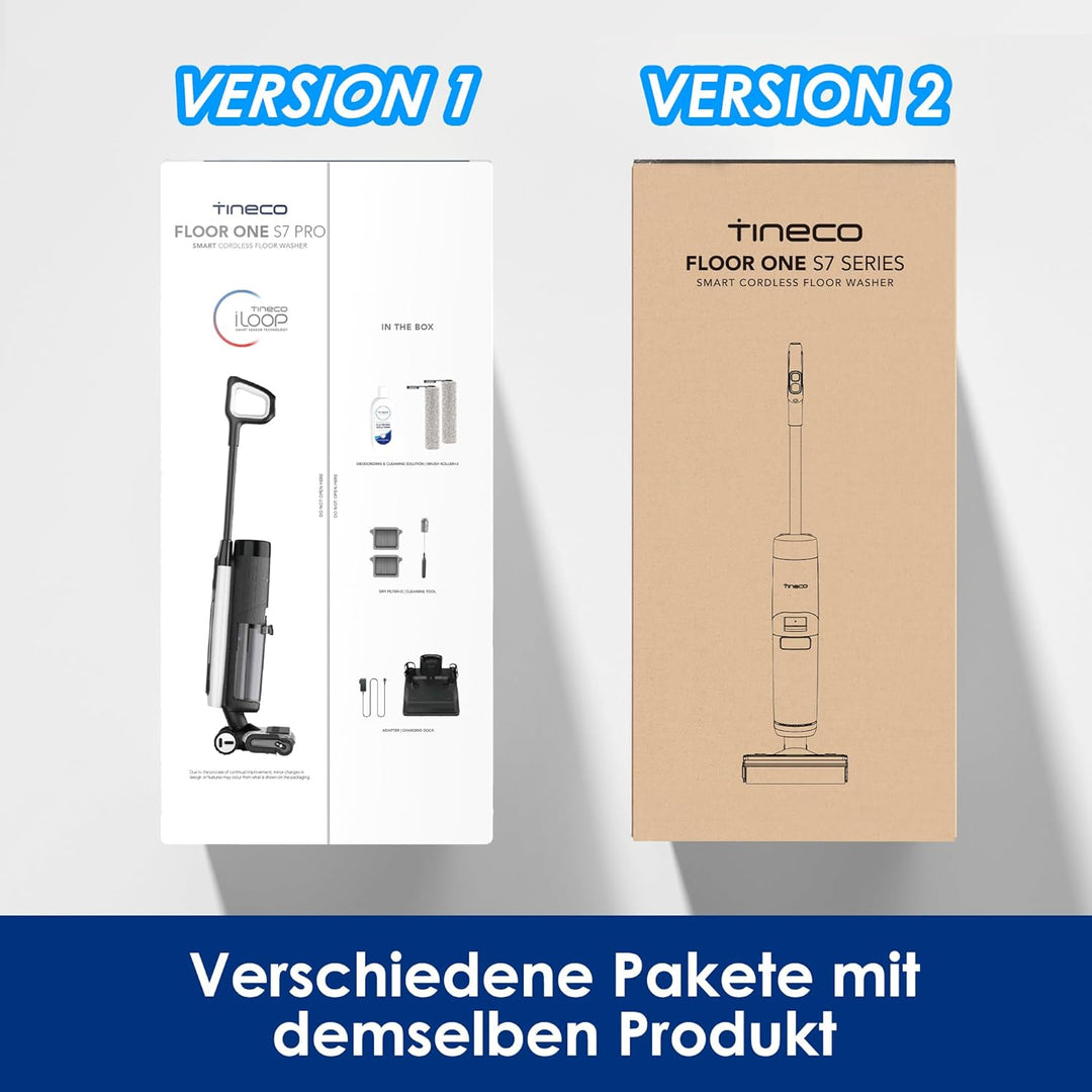 Tineco Floor One S7 Pro Nass Trockensauger Kabellos, Wischsauger 40min, Zentrifugal-Trocken, Doppels