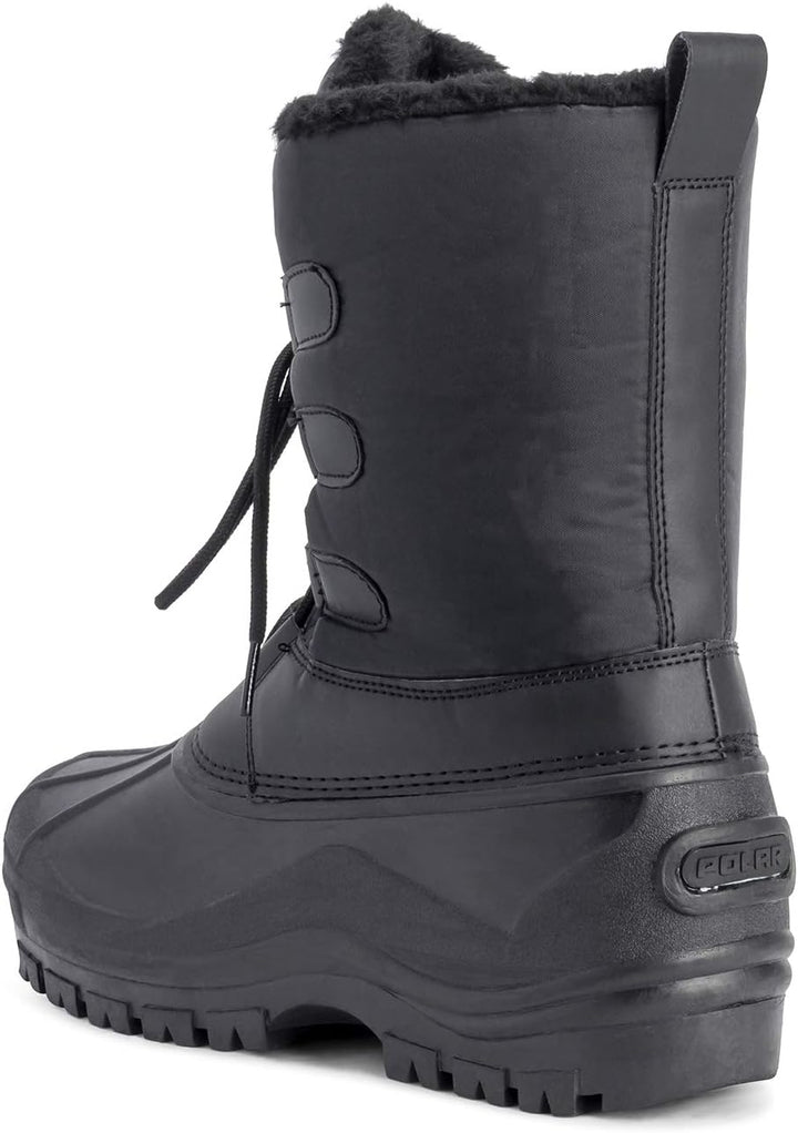 Polar Herren Dreck Schnüren Short Nylon Winter Schnee Regen Schnüren Wasserdicht Duck Stiefels 41 EU