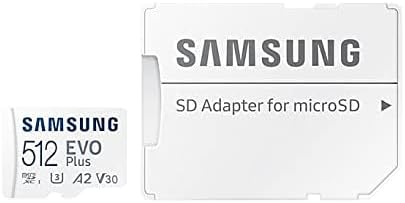 512GB Samsung EVO Plus MicroSDXC 130MB/s +Adapter