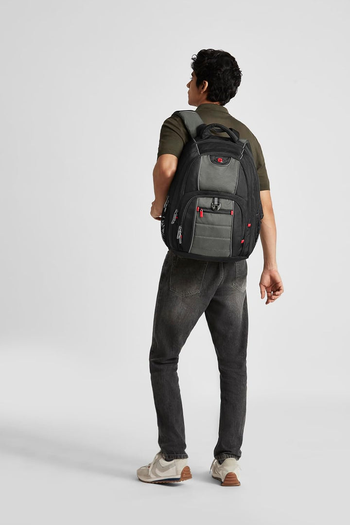 WENGER Pillar Laptop-Rucksack, Notebook bis 16 Zoll, 25 l, Damen Herren, Business Uni Schule Reisen,