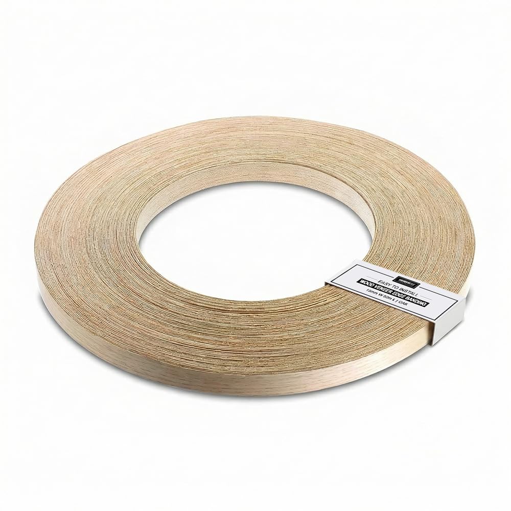 WordPress® 15 mm Eiche Echtholz Kantenumleimer mit Schmelzkleber – 50m Rolle – Einfache Anwendung zu