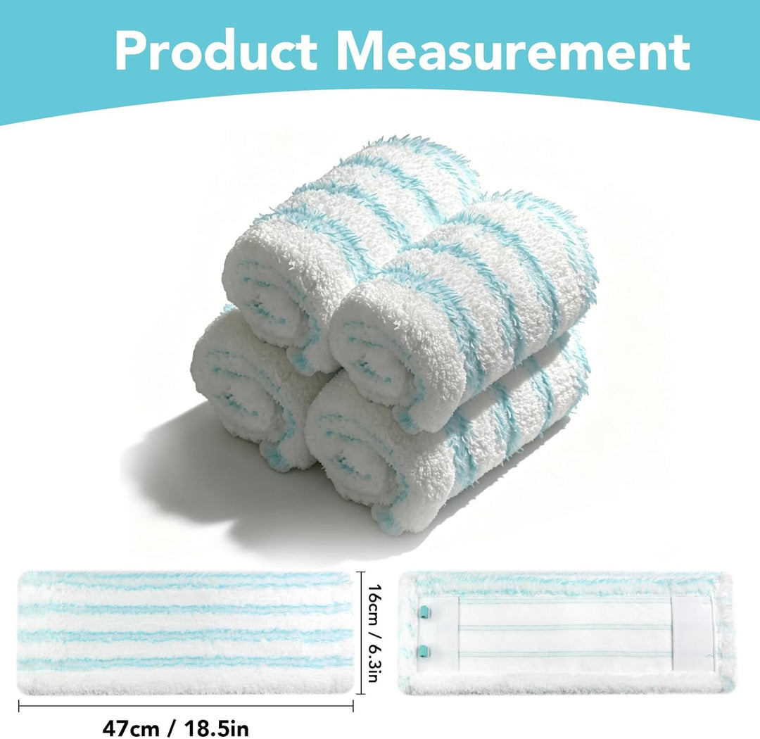 4 Stück Bodenwischer Ersatzbezug für Leifheit Profi XL Micro Duo/Profi XL Cotton Plus Wischbezug, fü