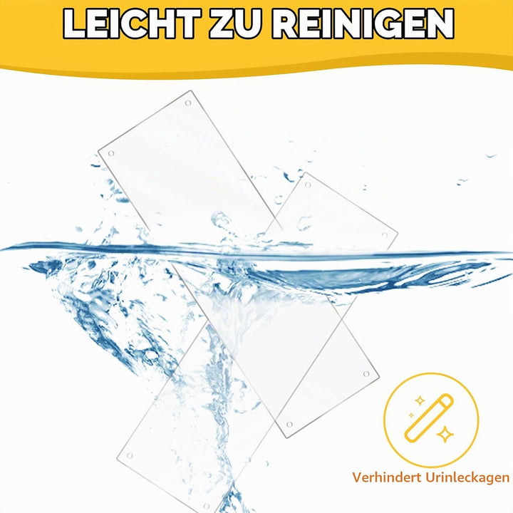 Haustierkäfig-Einlage,12 Stück Transparente Haustierkäfig Einlage PVC Haustierkäfigeinlage 35.6x11.5
