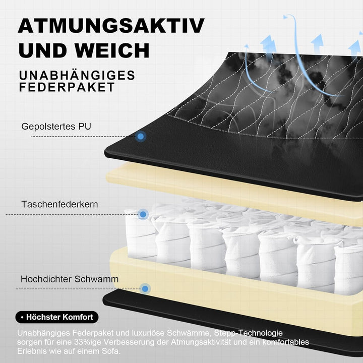 GTPLAYER Gaming Stuhl, Gamer Stuhl, Ergonomischer Bürostuhl mit mit Fussstütze verstellbare Lenden u