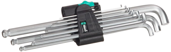 Wera 950 PKLS/9 SM SB Winkelschlüsselsatz, metrisch, gestellverchromt, 9-teilig, 05073594001