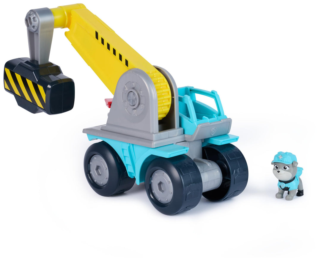 Rubble & Crew - Motors Mega-Hammer-Fahrzeug, 25cm 2-in-1 Baufahrzeug mit Motor-Figur und abnehmbaren