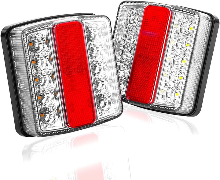Rücklicht Anhänger Magnet, Uten Rückleuchten Set LED 12 V mit 5 Funktionen, 7 polig 7,5 m Kabel, Was