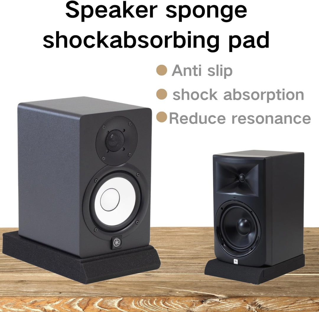 2PCS 20x28x4.2 cm Speaker Sound Insulation Mat Soundproofing Mat Acoustic Foam Board Sponge Sound Ab