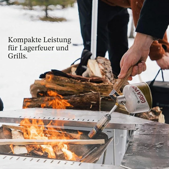 Snow Peak Faltbarer Camping-Kochbrenner, kompaktes Holzdesign, Isobutan-Kraftstoffkompatibilität, st
