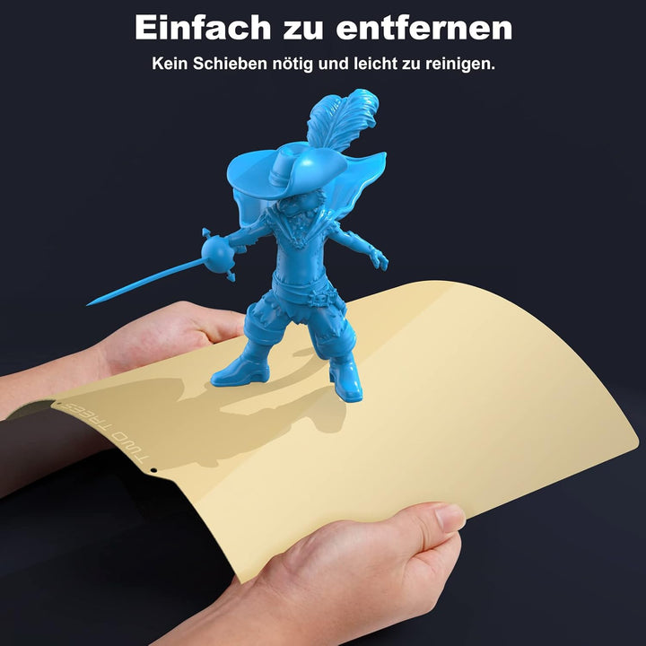 Jusnboir Twotrees 3D Drucker Federstahl Magnetisch Plattform 220 * 220 mm mit Magnetischer Stahlbesc