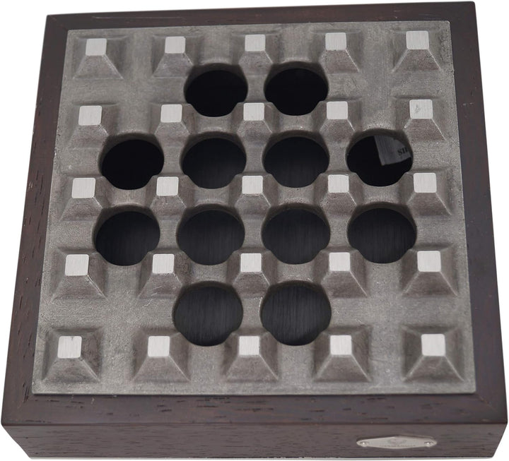 GERMANUS Zigarrenascher massiv aus Holz und Metall