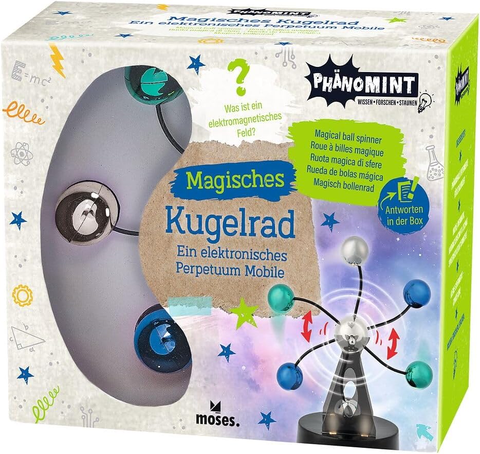 moses. PhänoMINT Magisches Kugelrad, Experimentierset mit Magnetismus & Licht, faszinierendes Physik