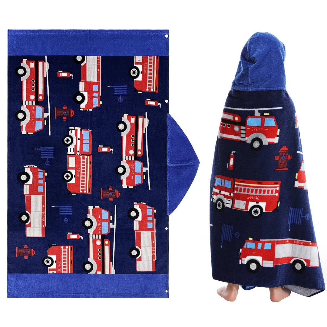 Badeponcho Kinder 100% Baumwolle Kinderhandtuch Poncho Kinder Badetuch Handtuch mit Kapuze Strandtüc