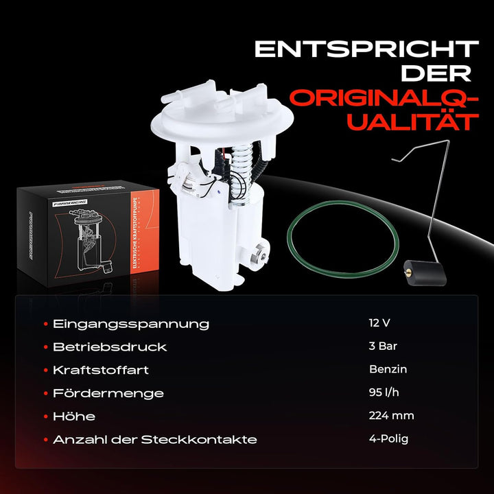 Kraftstoffpumpe Benzinpumpe für 206 Schrägheck SW 2E/K 206+ T3E 406 8B 8E/F 8C 1995-2013 96380287