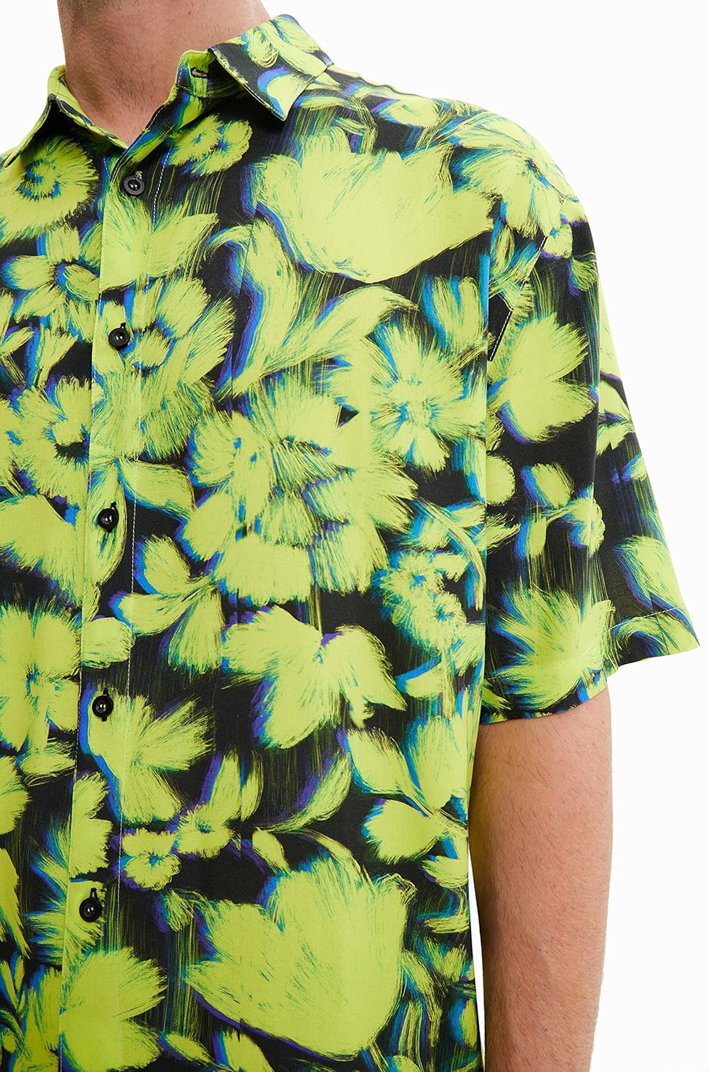 Desigual Herren Shirt XXL Schwarz, XXL Schwarz