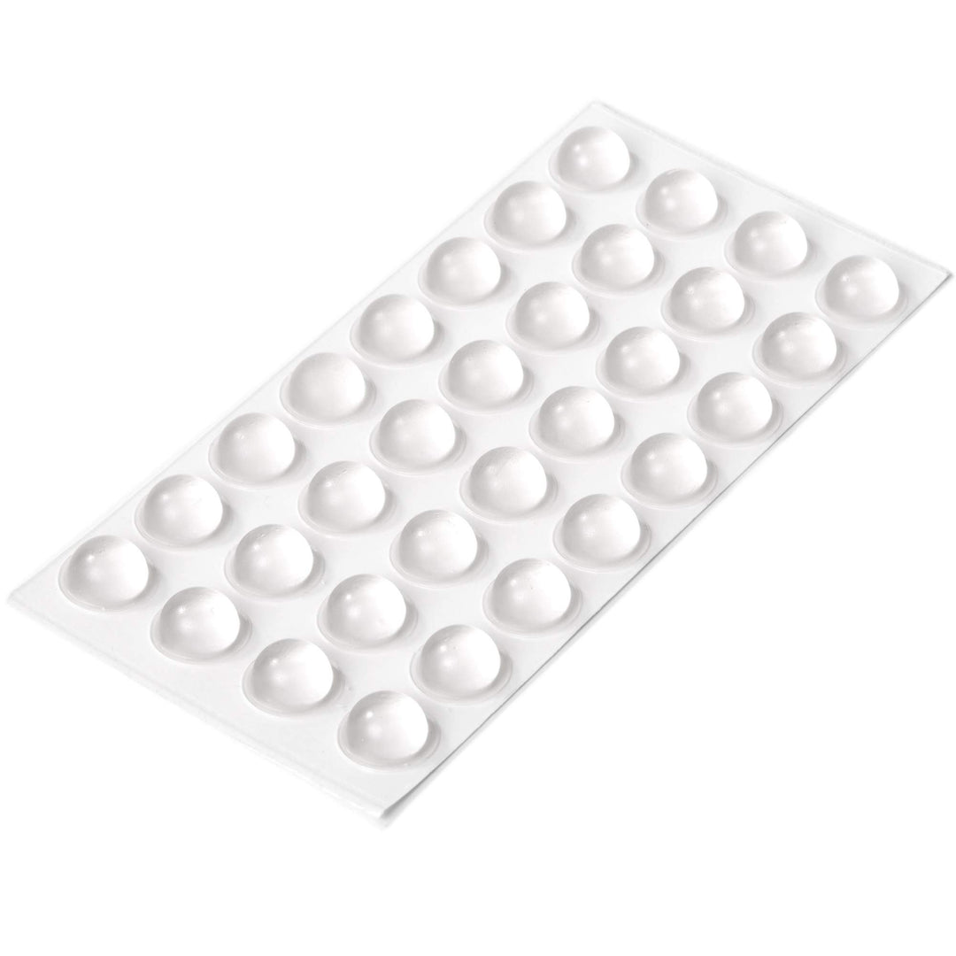 Adsamm® | 32 x selbstklebende Anschlagpuffer | Ø 16 mm | Höhe: 7,9 mm | rund | halbkugelförmig | Tra