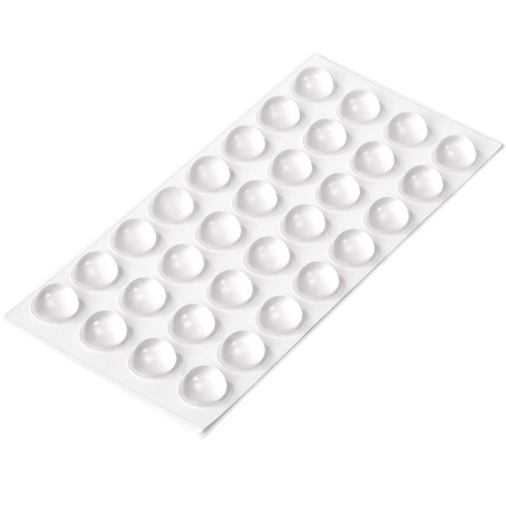 Adsamm® | 32 x selbstklebende Anschlagpuffer | Ø 16 mm | Höhe: 7,9 mm | rund | halbkugelförmig | Tra