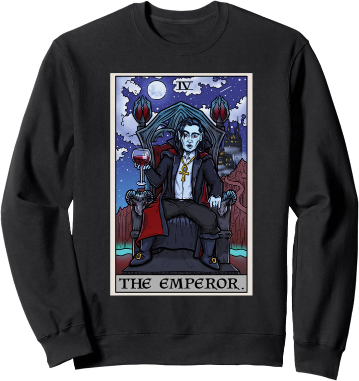 The Emperor Tarot-Karte Halloween Bram Stoker Graf Dracula Sweatshirt
