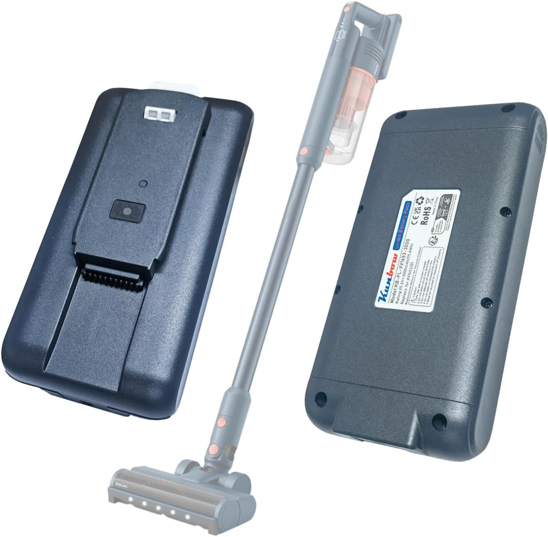 3000mAh Ersatzakku für Philips 5000er Serie, akku für XC5041, XC5043, XC5141, XC5142, XC5242, XC5243