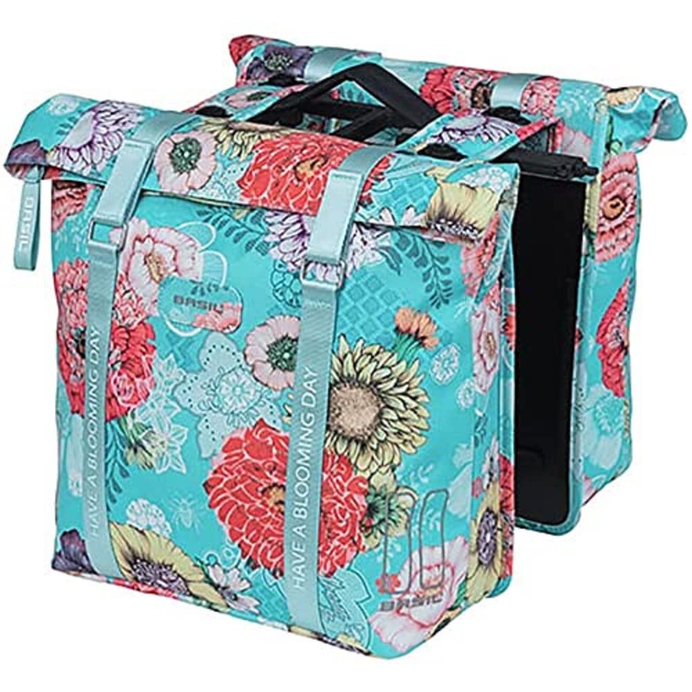 Basil Unisex – Erwachsene Bloom Field Mik Gepäckträgertaschen Mit MIK Sky Blue, Mit MIK Sky Blue