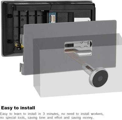 Cocoarm Türspion Viewer 3,5" Digital LCD 120 Grad Guckloch Viewer Foto visuelle Überwachung elektron