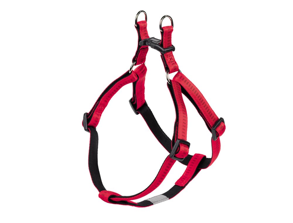 Nobby Geschirr Soft Grip, rot Brust: 60/86 cm, B: 25 mm, 1 Stück rot-schwarz, rot-schwarz