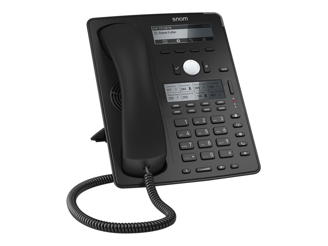 Snom D745 IP Telefon, SIP Tischtelefon (8 (32) konfigurierbar, selbstbeschriftend, mehrfarbige LED-T