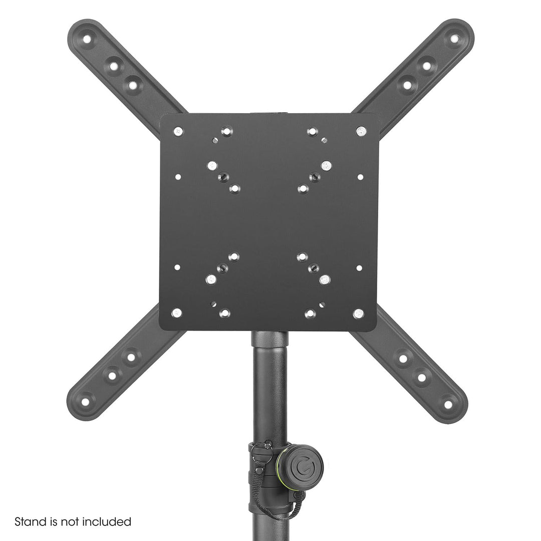 Gravity SA VESA 1 - VESA-Monitorhalterung für 35 mm Stativrohre, Belastbarkeit bis 30 kg, schwarz