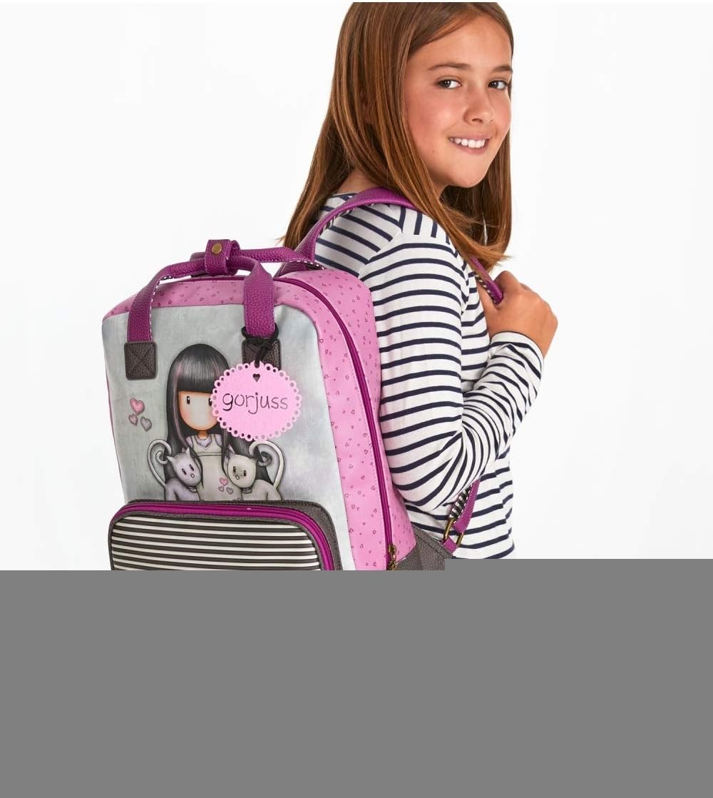 Santoro Gorjuss Tall Tails Laptop-Rucksack Mehrfarbig 29x40x13 cms Synthetisches Leder 15,6" 15.08L