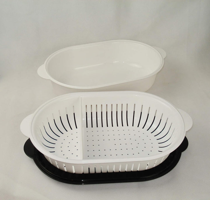 Tupperware Super Servierstar Aufbewahrungsbox 4 Liter Deckel schwarz