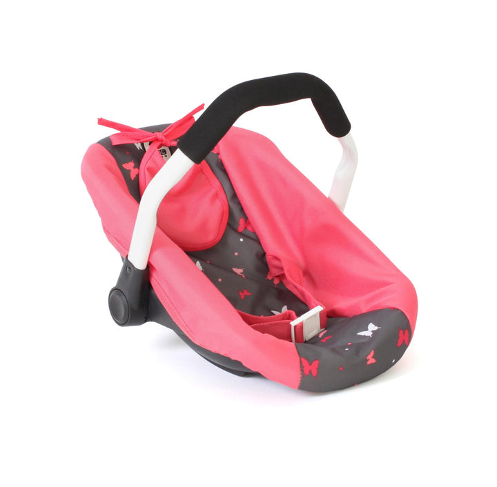 Bayer Chic 2000 - Puppen-Autositz für Baby-Puppen, Puppentrage, Puppenzubehör, Butterfly, Koralle, 7