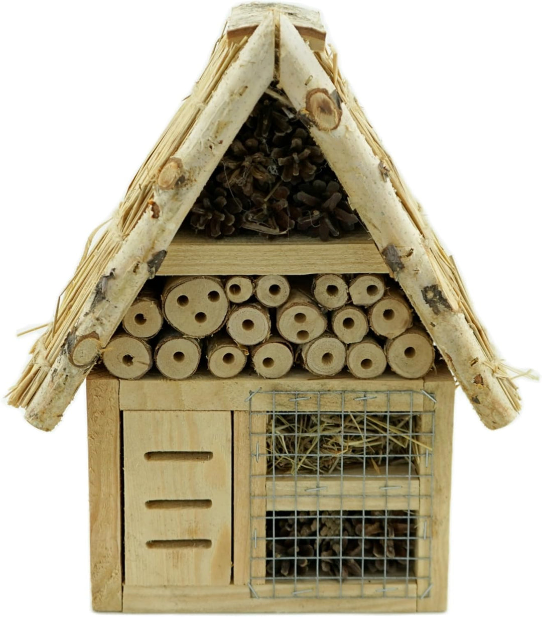 Insektenhaus Insektenhotel XL Bienenhaus Holz Winterquartier Biene Nistkasten 37x21x8cm