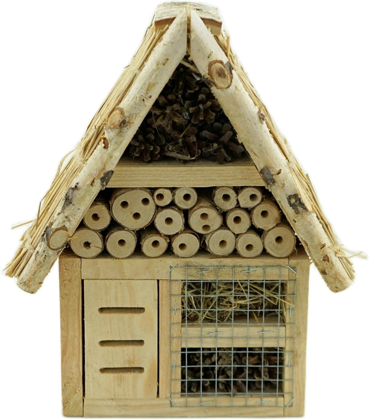 Insektenhaus Insektenhotel XL Bienenhaus Holz Winterquartier Biene Nistkasten 37x21x8cm