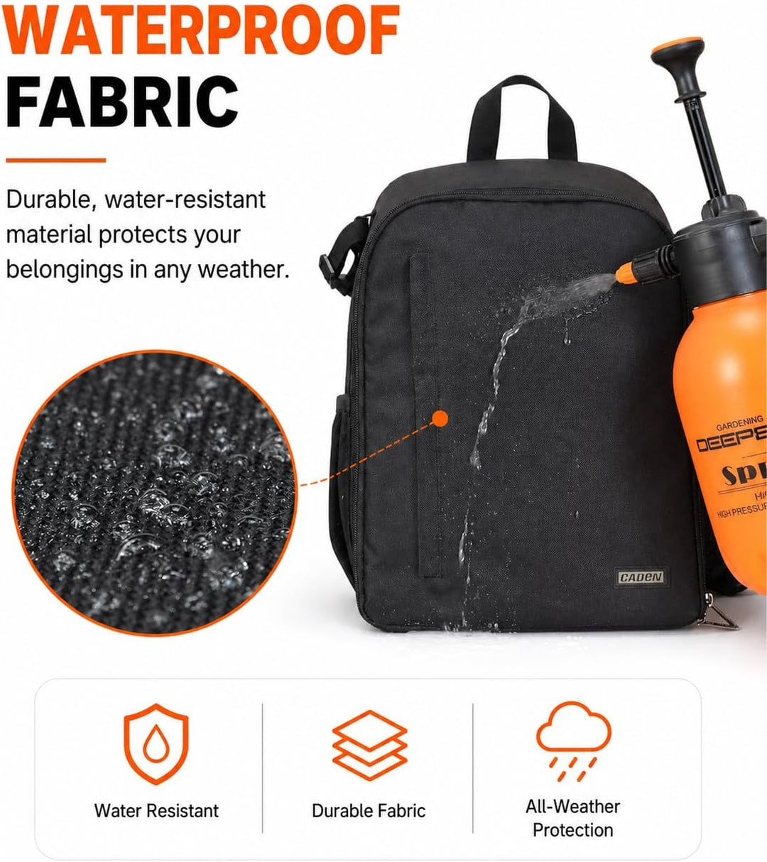 CADeN Kamerarucksack Camera Backpack Wasserabweisend Kameratasche Fototasche Kompatibel mit Sony Can