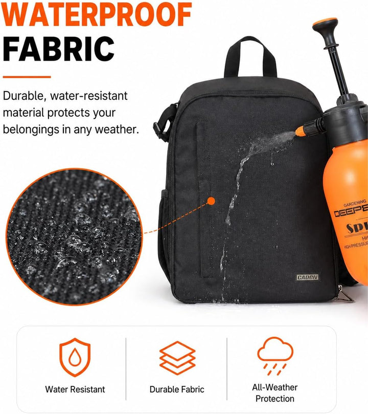 CADeN Kamerarucksack Camera Backpack Wasserabweisend Kameratasche Fototasche Kompatibel mit Sony Can