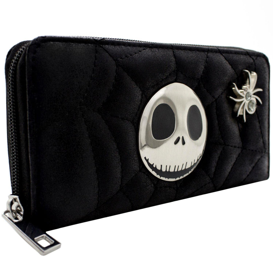 The Nightmare Before Christmas Gestepptes Spinnennetz Schwarz Portemonnaie Geldbörse