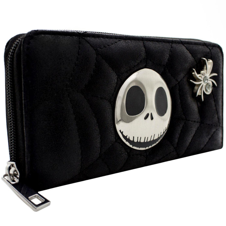 The Nightmare Before Christmas Gestepptes Spinnennetz Schwarz Portemonnaie Geldbörse